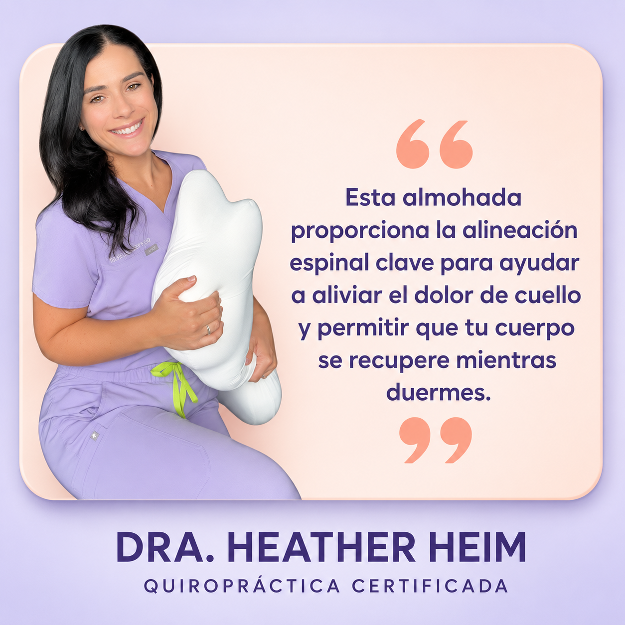 CloudAlign™ Almohada Ortopédica elimina el dolor de cuello.