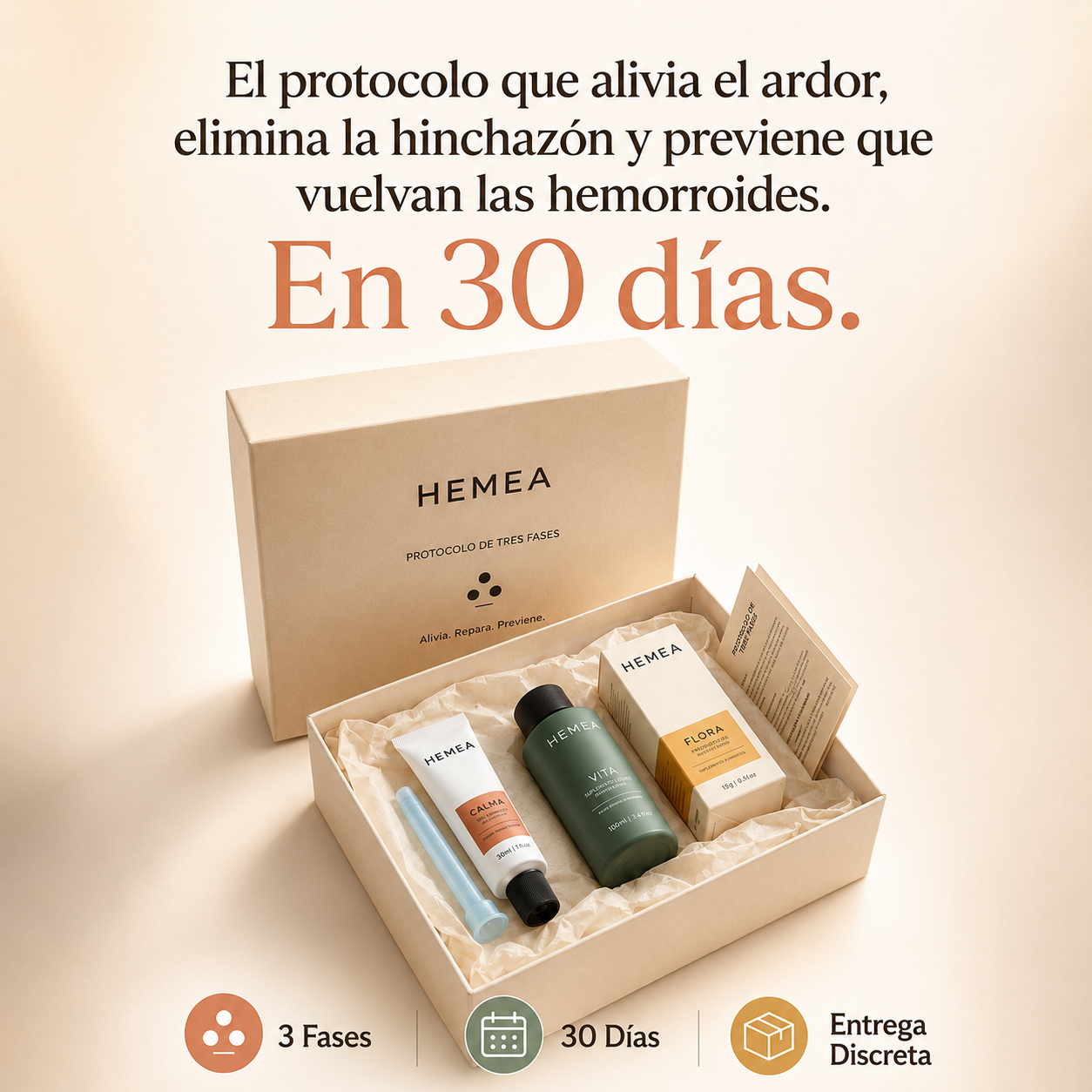 HEMEA: Para Aliviar, Eliminar y Prevenir hemorroides en 30 días.